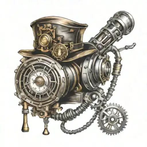 steampunk doctor tattoo design idea