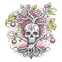 poison tree tattoo design idea