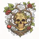 poison tree tattoo design idea