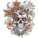 poison tree tattoo design idea