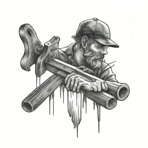 carpenter  tattoo design idea