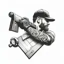 carpenter  tattoo design idea