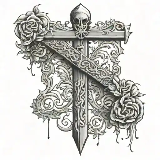 gallows pole tattoo design idea