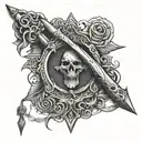 gallows pole tattoo design idea