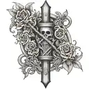 gallows pole tattoo design idea
