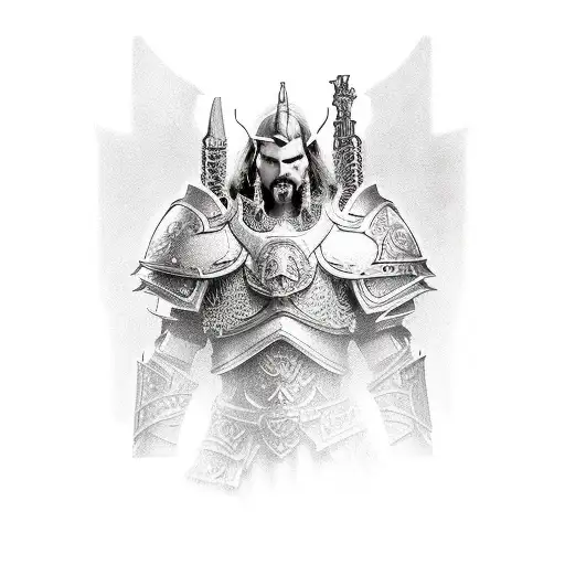 Paladin from World in Warcraft  tattoo design idea
