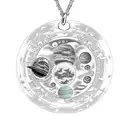 necklace with planets on it tattoo design idea