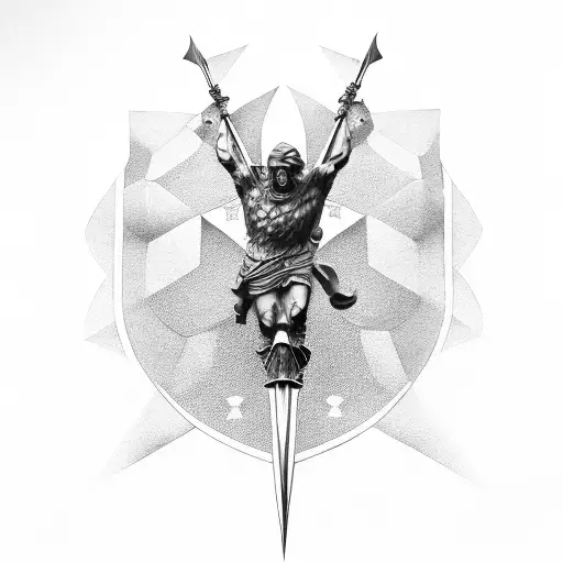 St. Micheal tattoo design idea