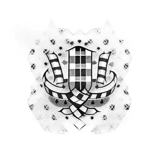 checkered flag tattoo design idea