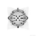 checkered flag tattoo design idea
