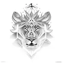 Creating a tattoo concept that combines a mechanical engineering theme with elements of cricket, lions, and traveling wi tattoo design idea