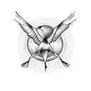 whooping crane tattoo design idea