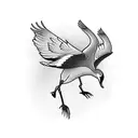 whooping crane tattoo design idea