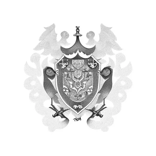 Ukrainian coat of arms tattoo design idea