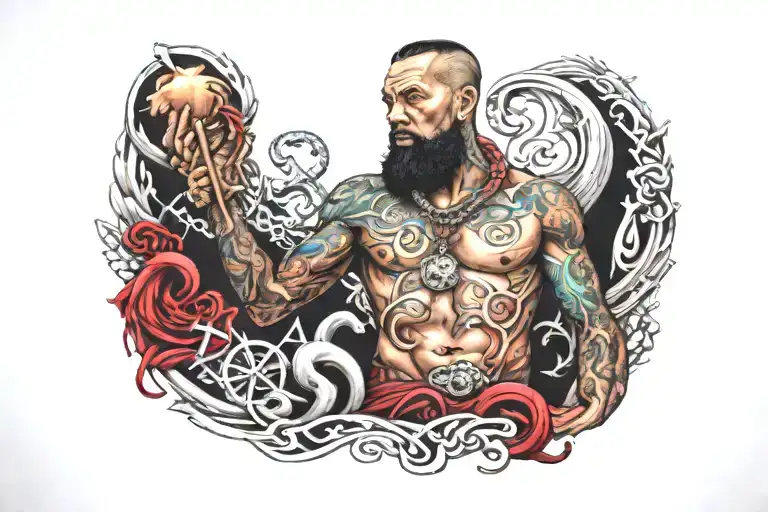 name ruben jones with gamboljng symbols intertwined   tattoo design idea