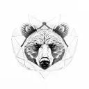 Afircan american bear tattoo design idea