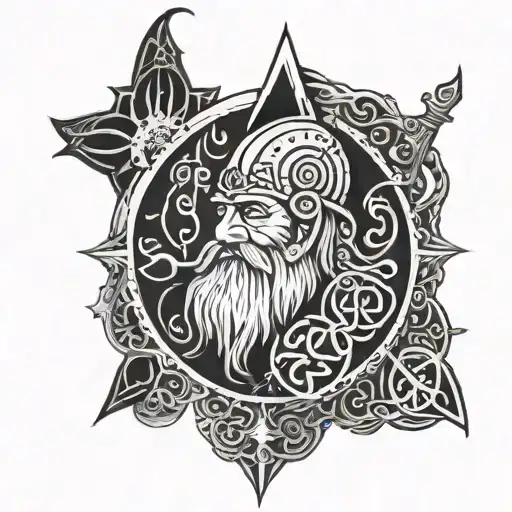 Lord of the Rings, dwarf Symbols, tattoo design idea
