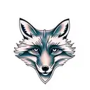 Fox tattoo design idea