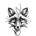 Fox tattoo design idea