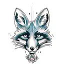 Fox tattoo design idea