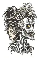 Beetlejuice tattoo design idea