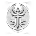 luciferian left-hand path sigil combined with the egyptian ankh tattoo design idea