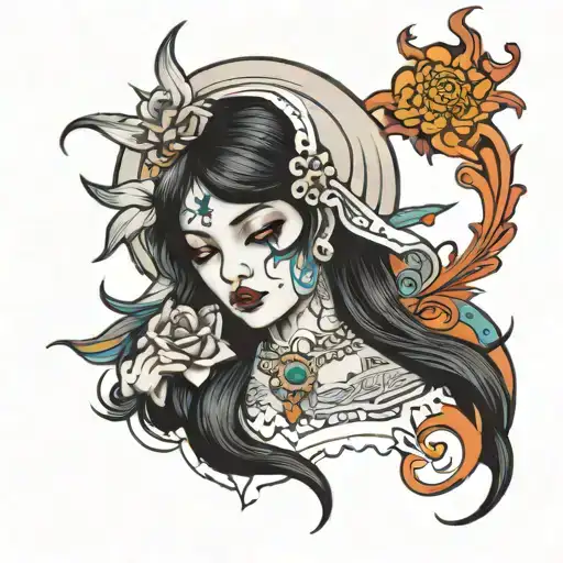 MARIA COME HOLY WAE MAME tattoo design idea