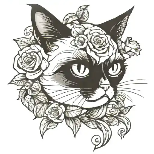 grumpy cat tattoo design idea