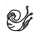 snail with big ears tattoo design idea