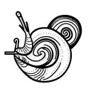 snail tattoo design idea