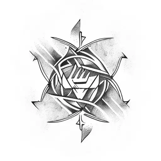 camp fire together forever  tattoo design idea