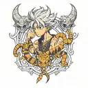 scorpio killua Hunter x tattoo design idea