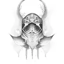 skate ghost tattoo design idea