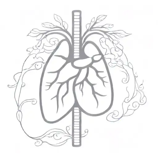 pneumothorax right lung tattoo design idea