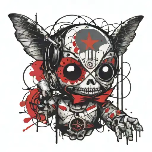 Louisiana Voodoo Doll tattoo design idea
