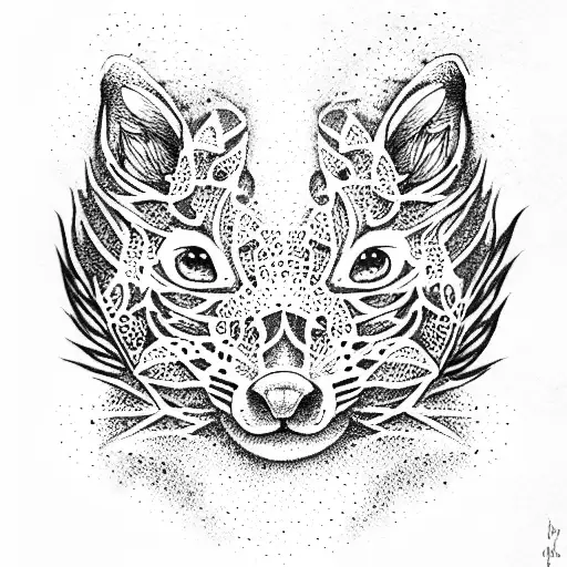 non-existent animal tattoo design idea
