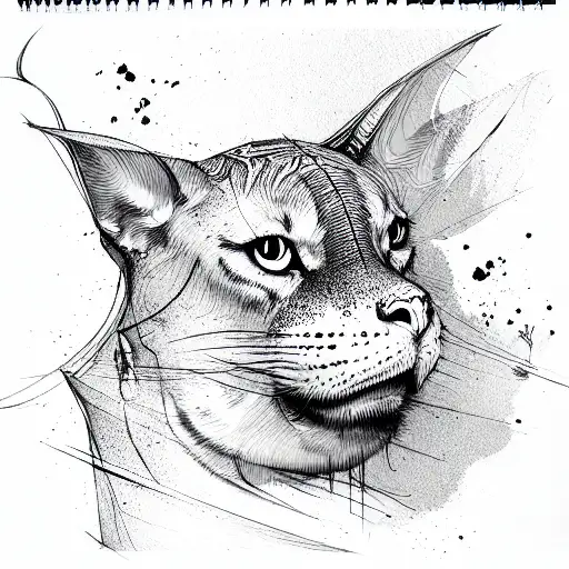 non-existent animal tattoo design idea