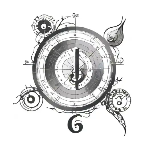 Design a minimalist tattoo of the circle of fifths on the wrist tattoo design idea