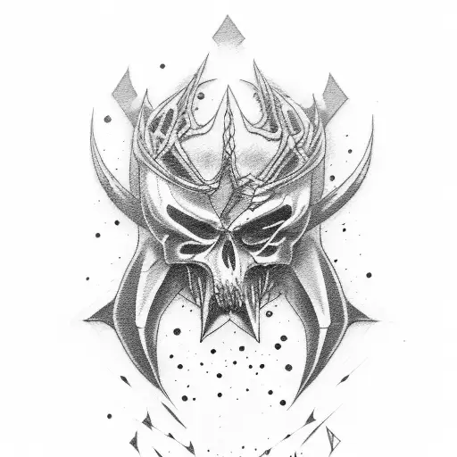 "fatality" word tattoo design idea