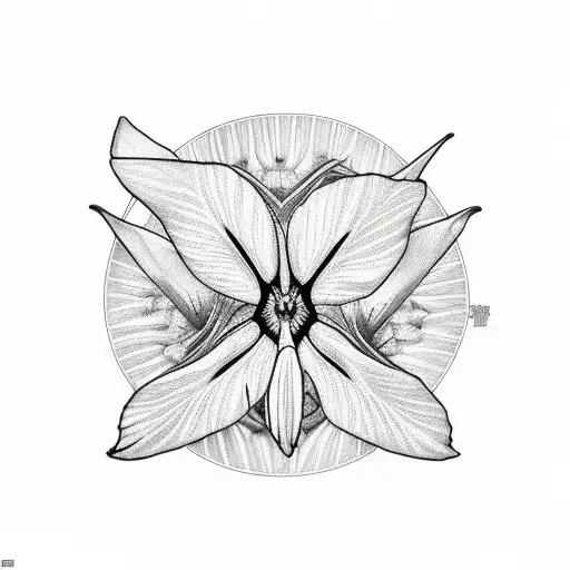 strelitzia  tattoo design idea