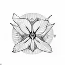 strelitzia  tattoo design idea