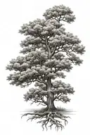 tree of live oak tree tattoo design idea