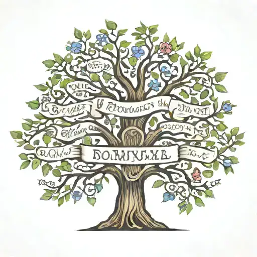 family tree with wife's name Dominique franklin & kids names Nisma franklin Dominick franklin dajuan jr franklin Delilah tattoo design idea