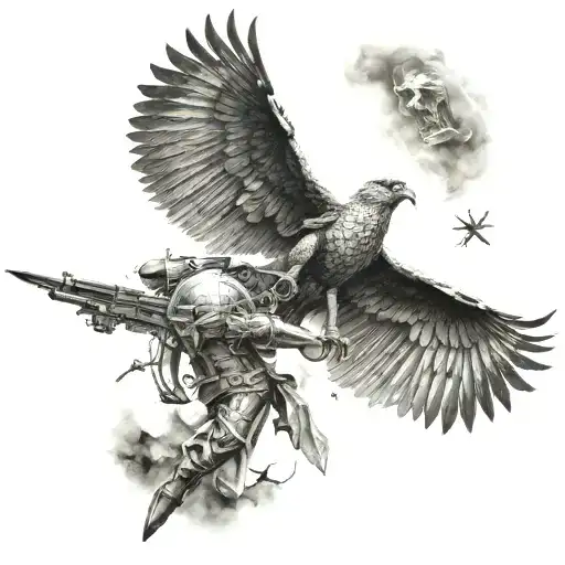 war in heaven gates tattoo design idea