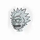 rick and morty  tattoo design idea