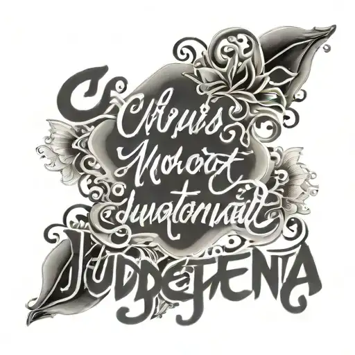 Script "be curious not judgemental tattoo design idea