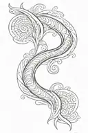 polynesian swirl rib tattoo tattoo design idea