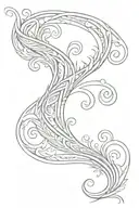 polynesian swirl rib tattoo tattoo design idea