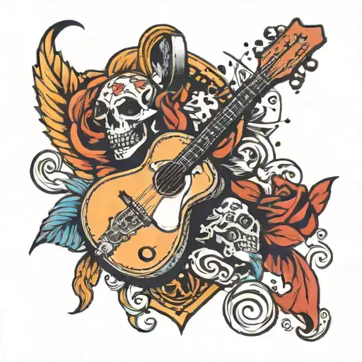 an underdog with a love for music tattoo design idea
