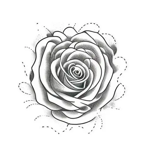 black frozen clock with two roses at it sides, with a little ice on color tattoo design idea
